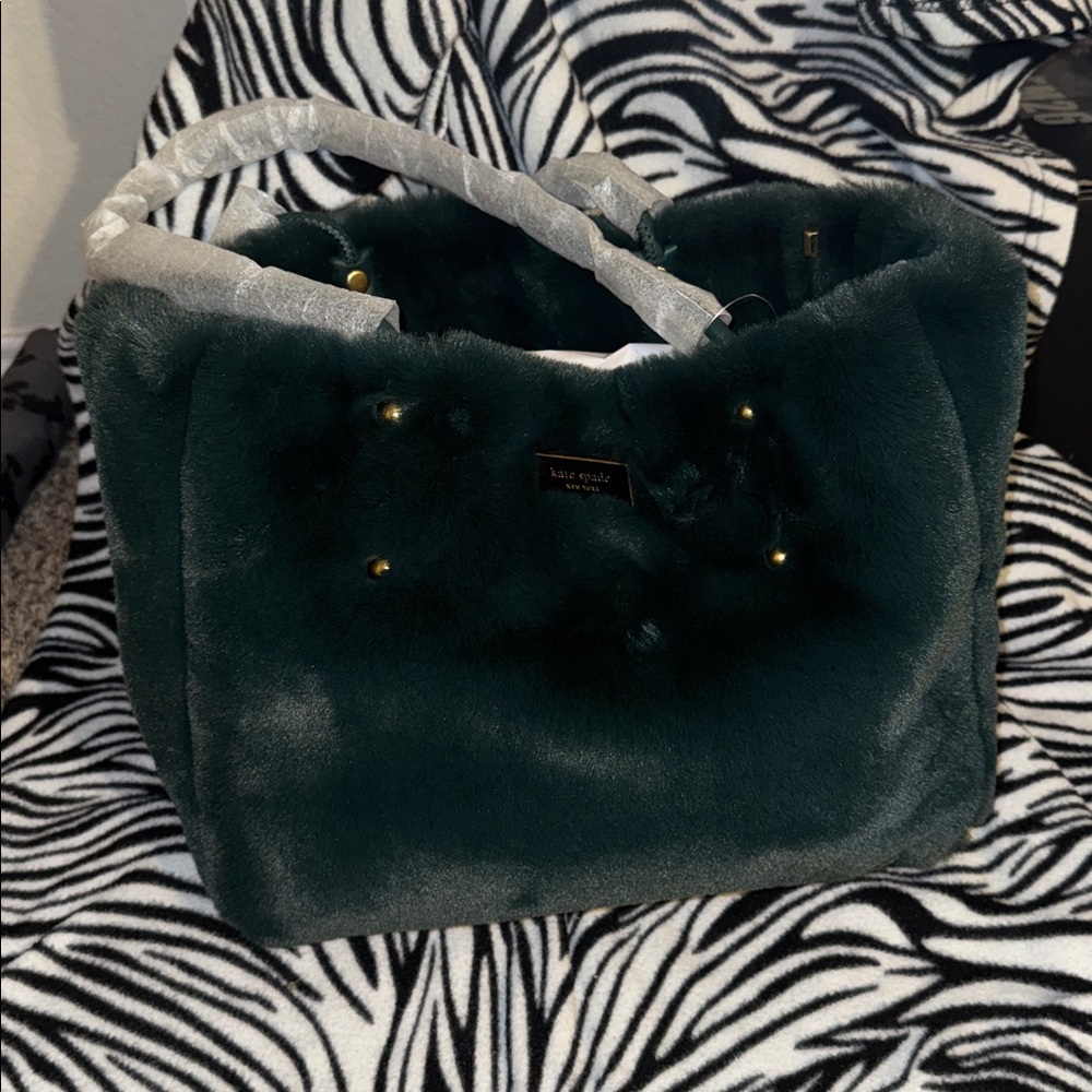 Kate Spade Faux Fur Medium Tote with Long Handles

10.24"h x 12.98"w x 6.5”d